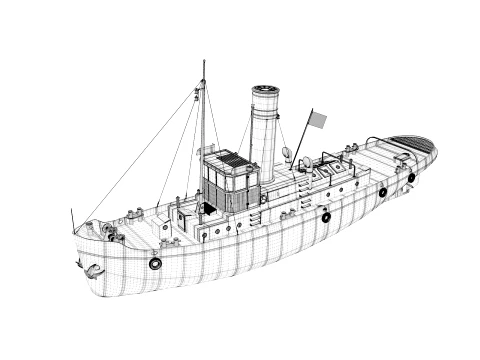Tugboat 3D Model