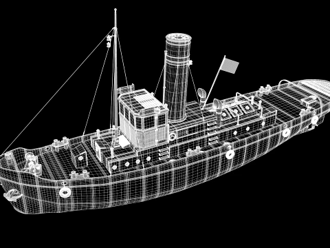Tugboat 3D Model