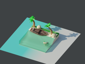 island 3D 模型