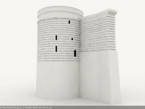 qiz qalasi 3D Model