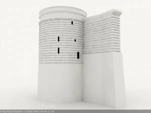 qiz qalasi 3D Model