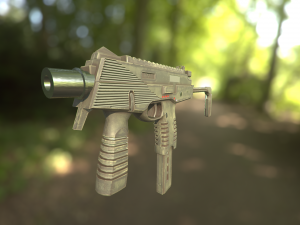 mp 9 with rig 3D Model