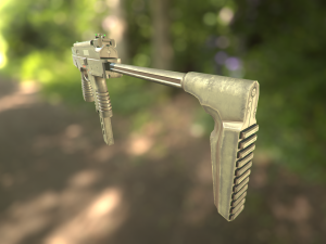 mp 9 with rig 3D Model