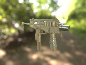 mp 9 with rig 3D Model