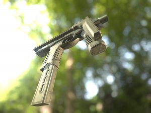 mp 9 with rig 3D Model