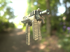 mp 9 with rig 3D Model