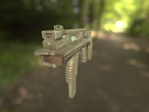 mp 9 with rig 3D Model