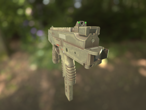 mp 9 with rig 3D Model