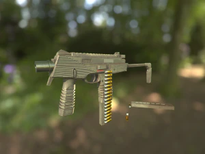 mp 9 with rig 3D Model