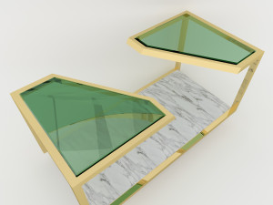 reception table 3D मॉडल