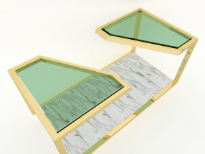 reception table 3D मॉडल