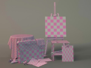 painter tools Model 3D
