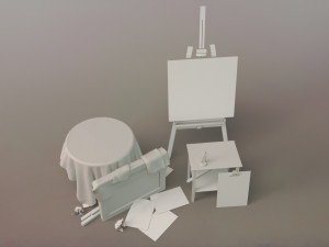 painter tools Model 3D
