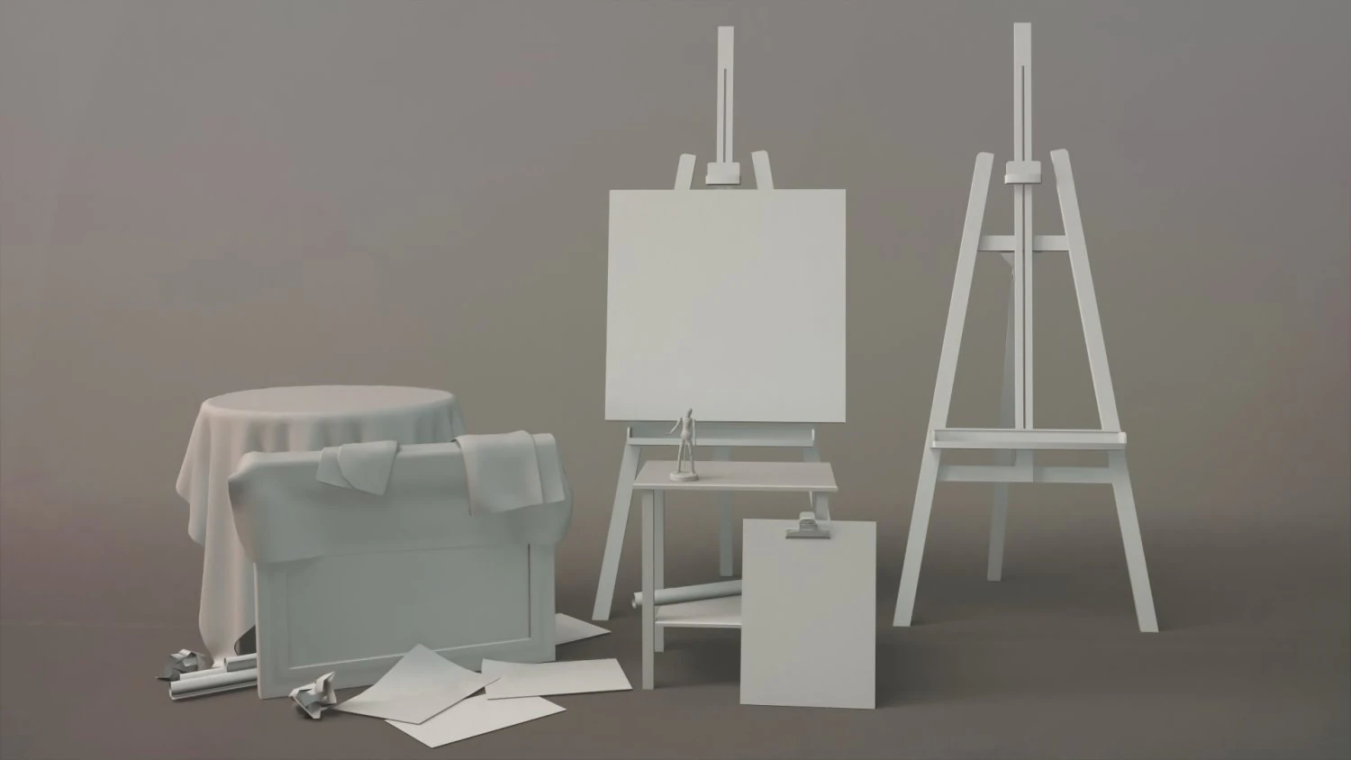 painter tools 3D Model .c4d .max .obj .3ds .fbx .stl .blend 