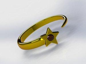 Star ring Modèle 3D