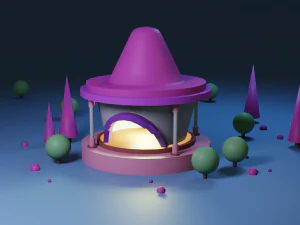 artystyczny model budynku mieszkalnego Model 3D