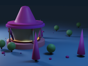 artoon residential building model Model 3D