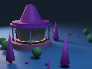 artoon residential building model 3D Model