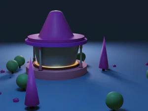 artoon residential building model 3D Model