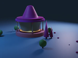artoon residential building model 3D Model