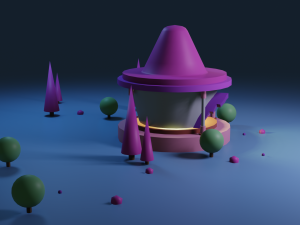 artoon residential building model Model 3D