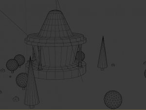 artoon residential building model Model 3D