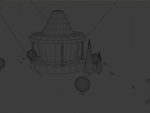 artoon residential building model Model 3D