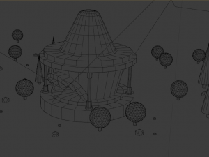 artoon residential building model Model 3D