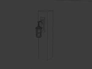 ncient wall lamps 3D Model