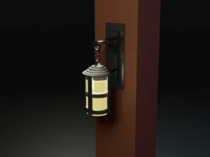ncient wall lamps 3D Model
