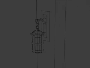 ncient wall lamps 3D Model