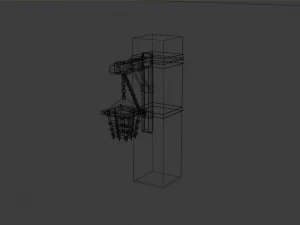 ncient wall lamps 3D Model