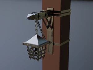 ncient wall lamps 3D Model