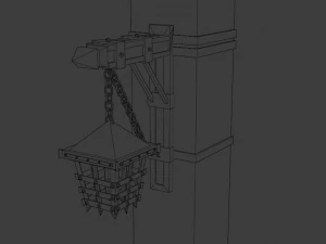 ncient wall lamps 3D Model