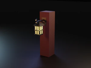 ncient wall lamps 3D Model