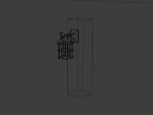 ncient wall lamps 3D Model