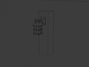ncient wall lamps 3Dモデル