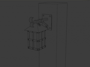ncient wall lamps 3Dモデル