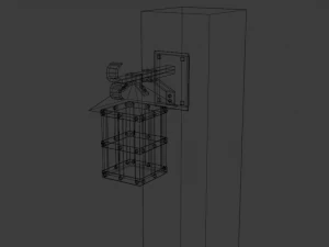 ncient wall lamps 3D Model