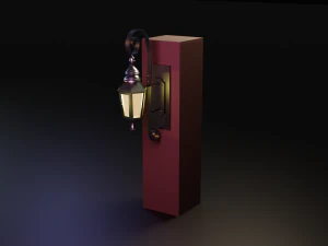ncient wall lamps 3D Model
