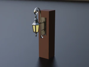 ncient wall lamps 3D Model