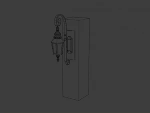 ncient wall lamps 3D Model