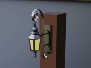 ncient wall lamps 3D Model