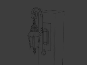 ncient wall lamps 3D Model