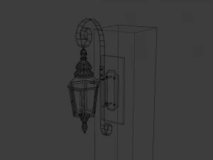 ncient wall lamps 3D Model