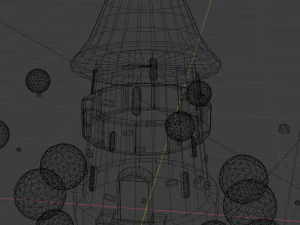 small cartoon ancient castle 3D Model