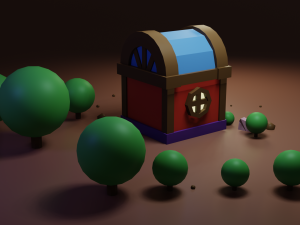 small residential building in the forest 3D Model