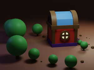 small residential building in the forest 3D Model