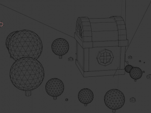 small residential building in the forest 3D Model