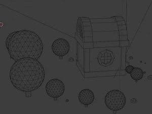 small residential building in the forest 3D Model